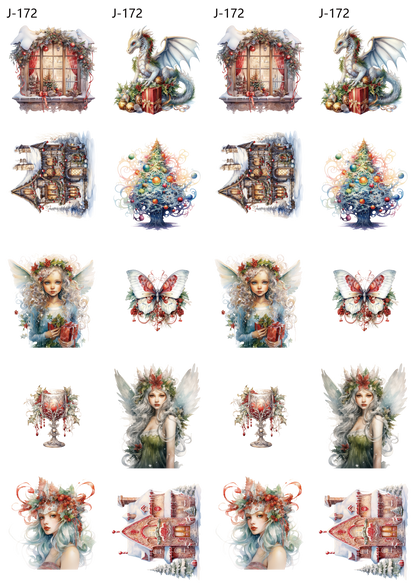 A172 embossed sticker