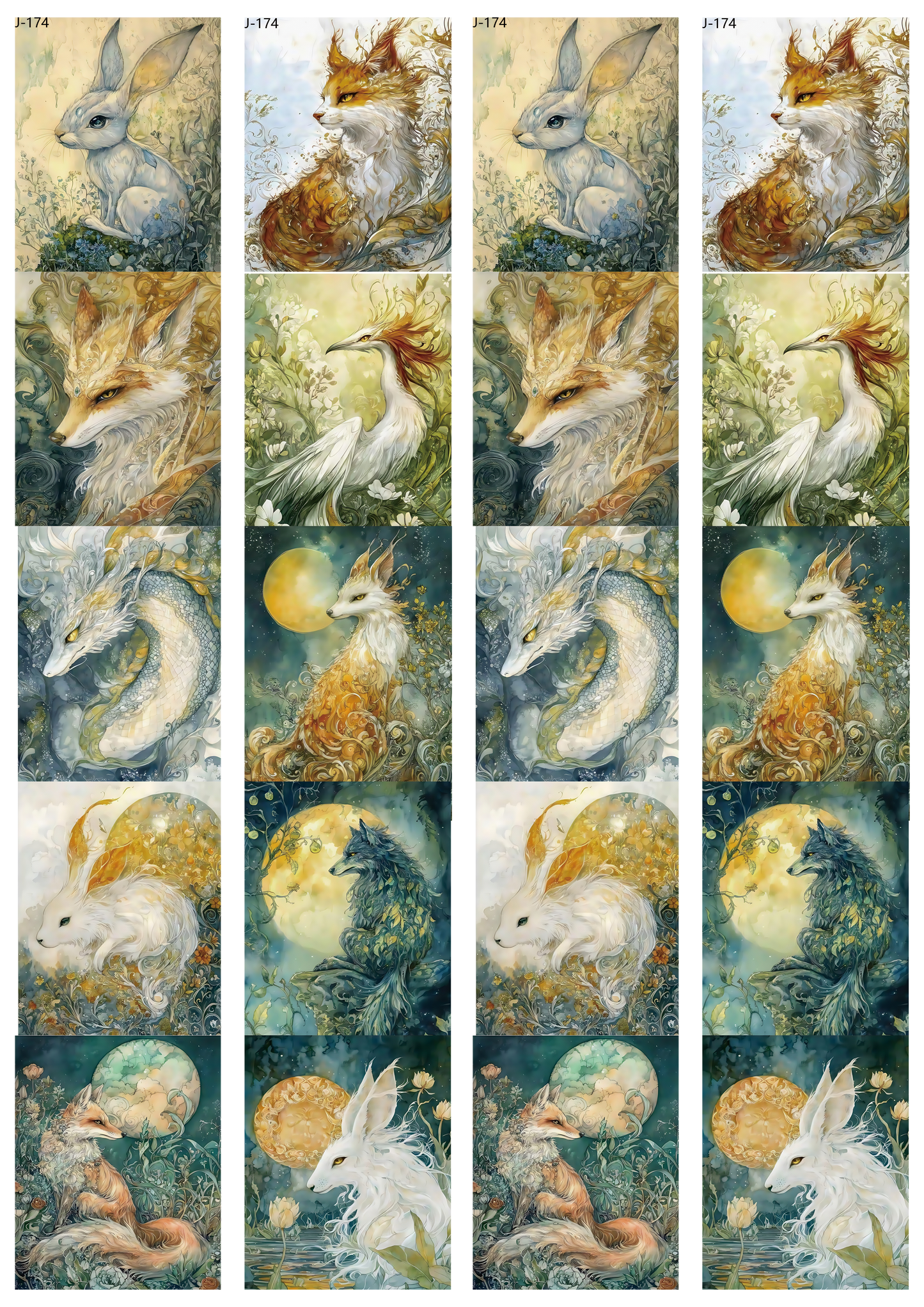 A174 embossed sticker