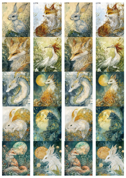 A174 embossed sticker