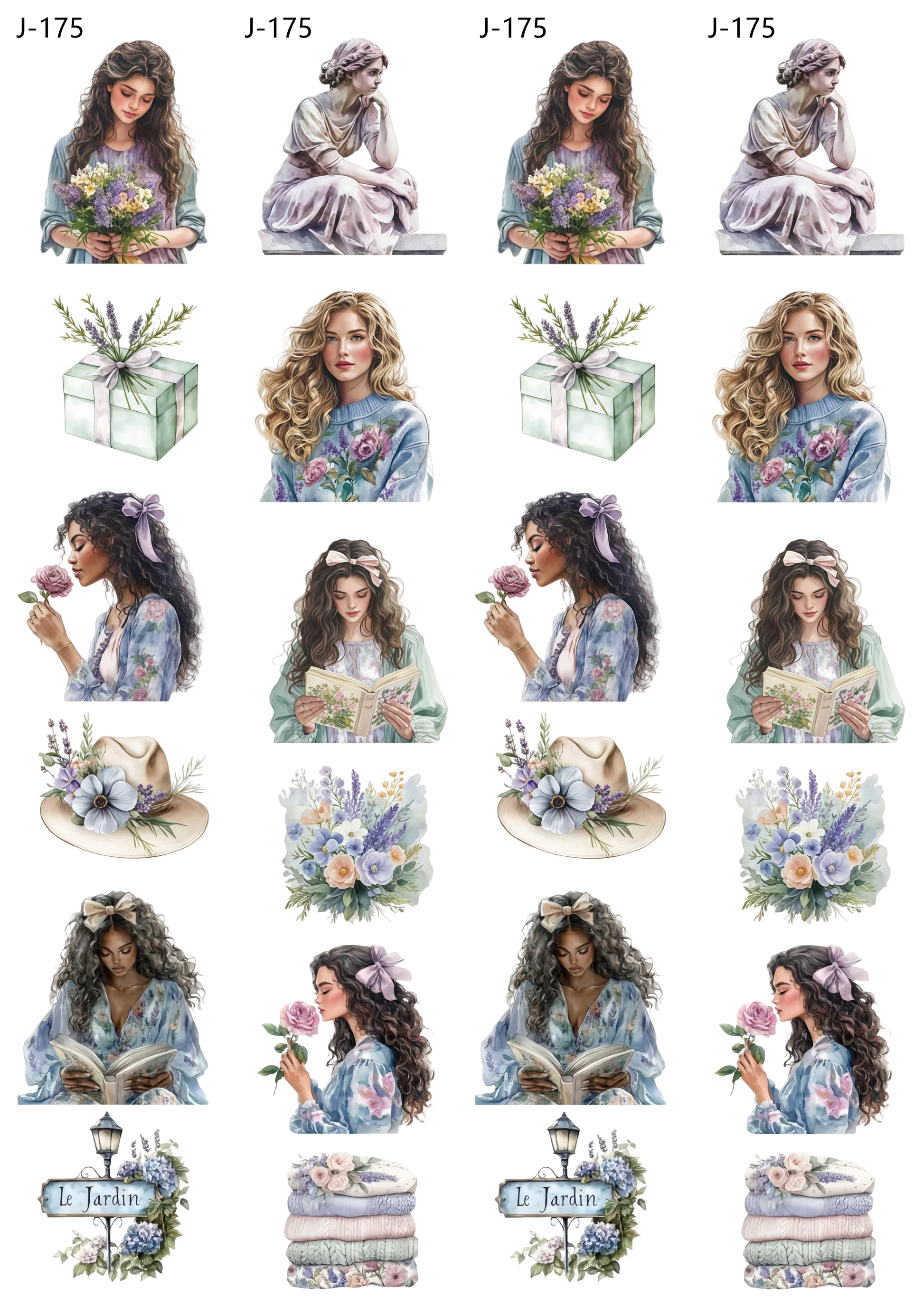 A175 embossed sticker