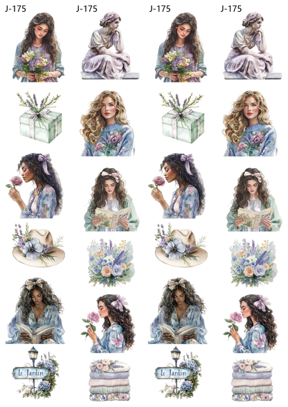 A175 embossed sticker