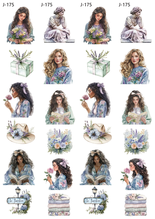 A175 embossed sticker