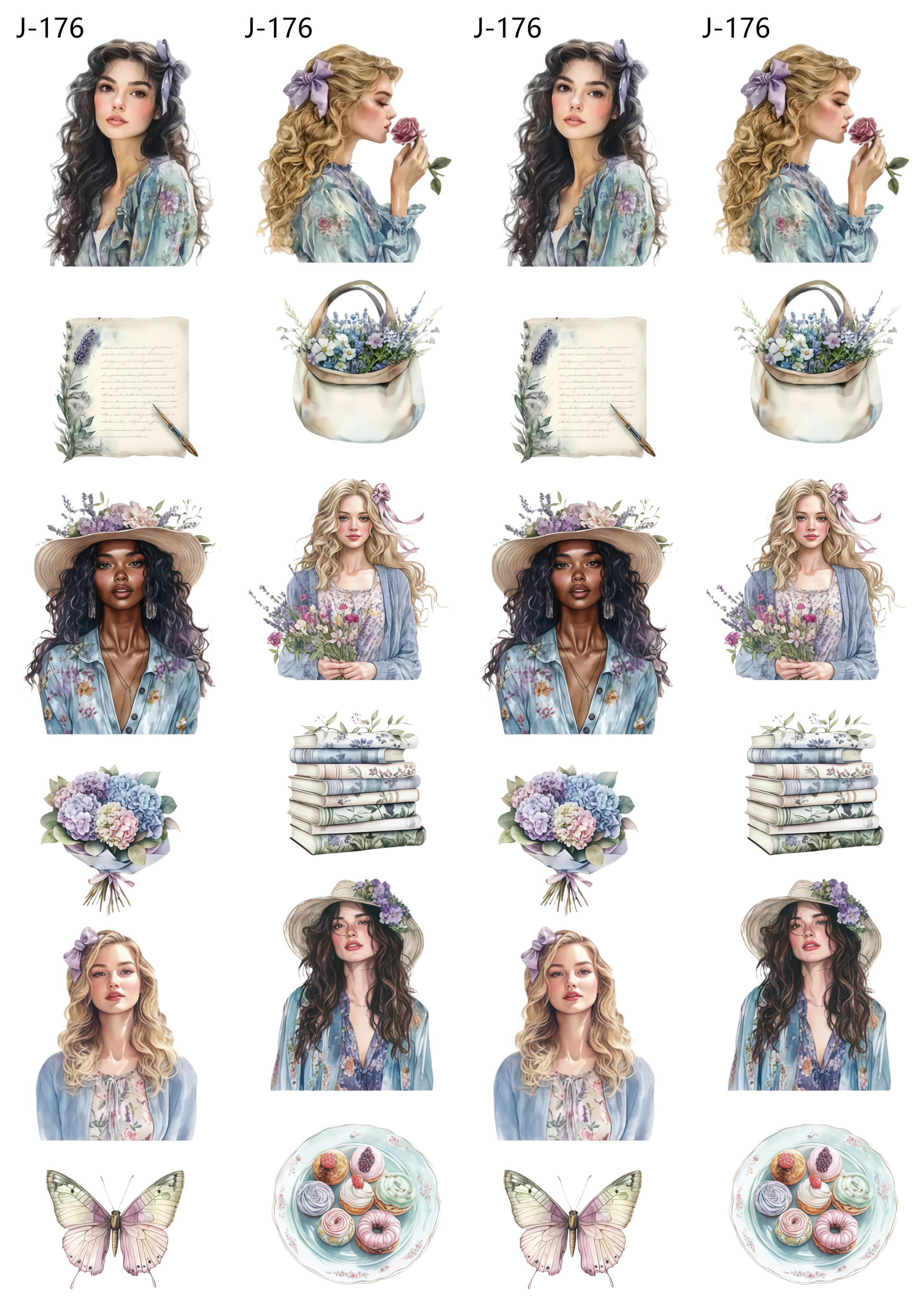 A176 embossed sticker