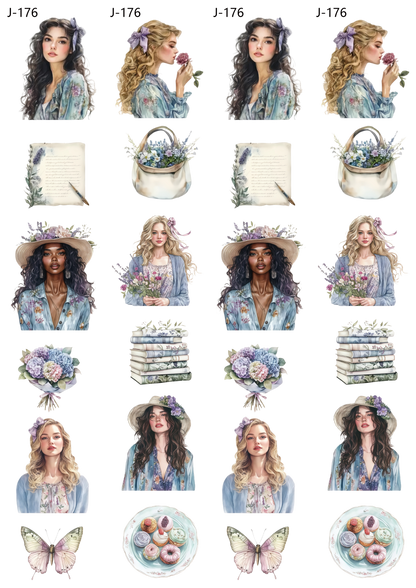 A176 embossed sticker