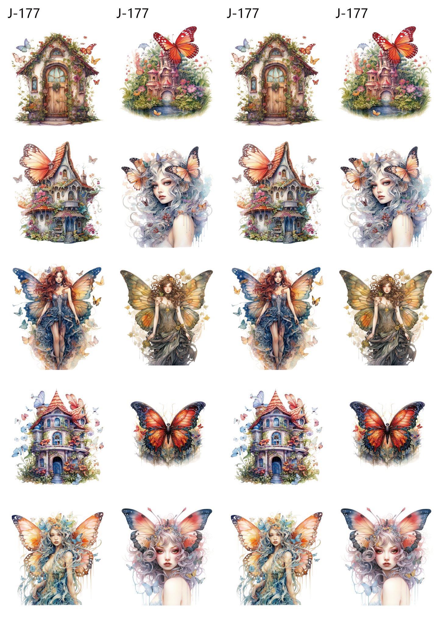 A177 embossed sticker