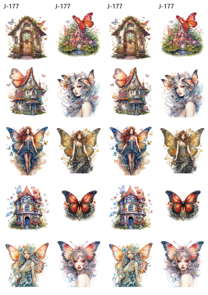 A177 embossed sticker