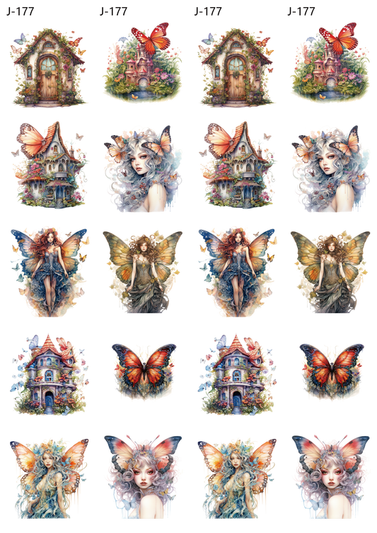 A177 embossed sticker