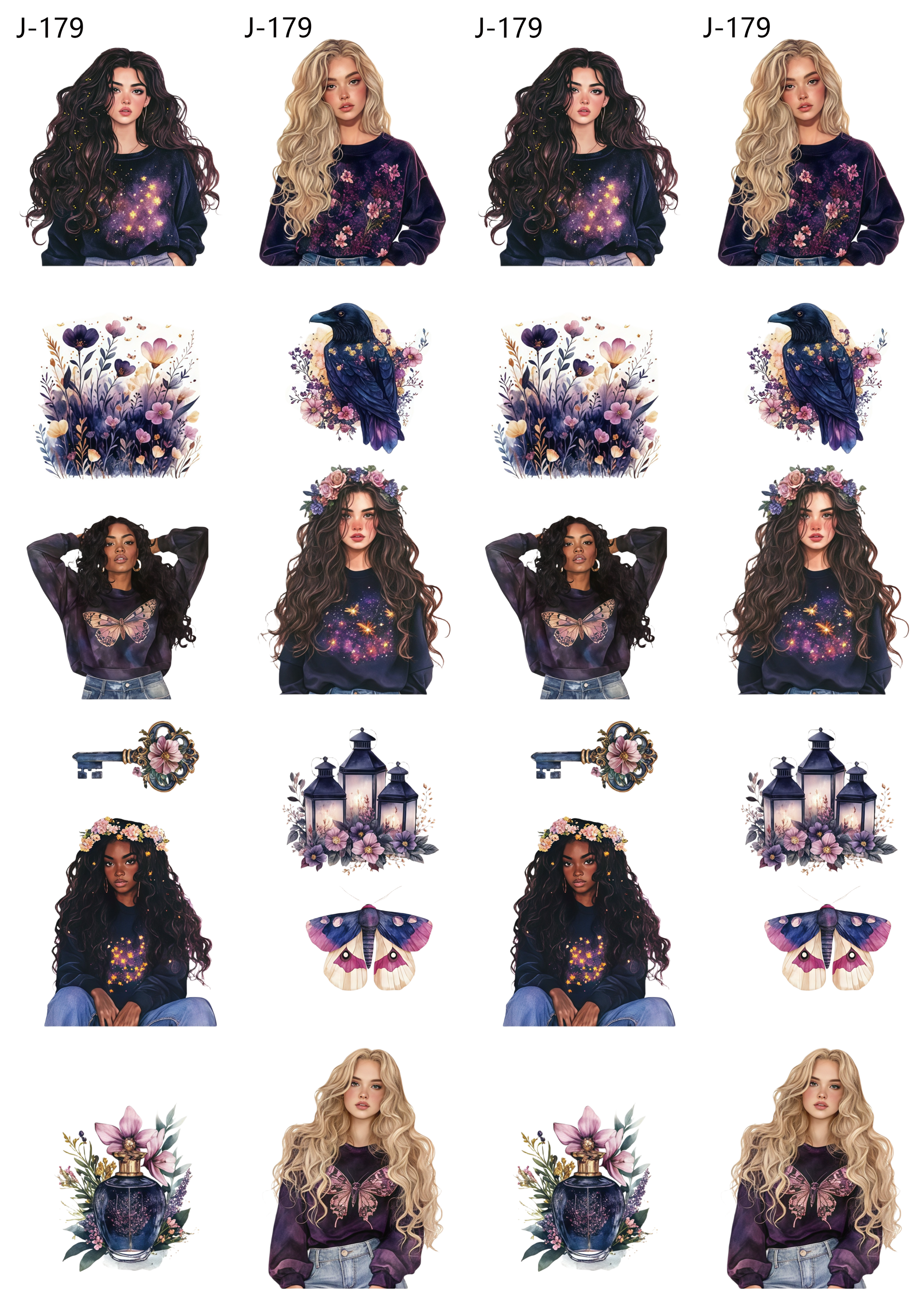 A179 embossed sticker