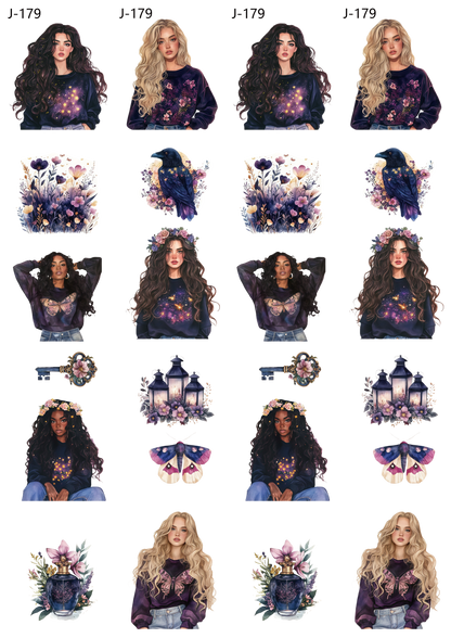 A179 embossed sticker