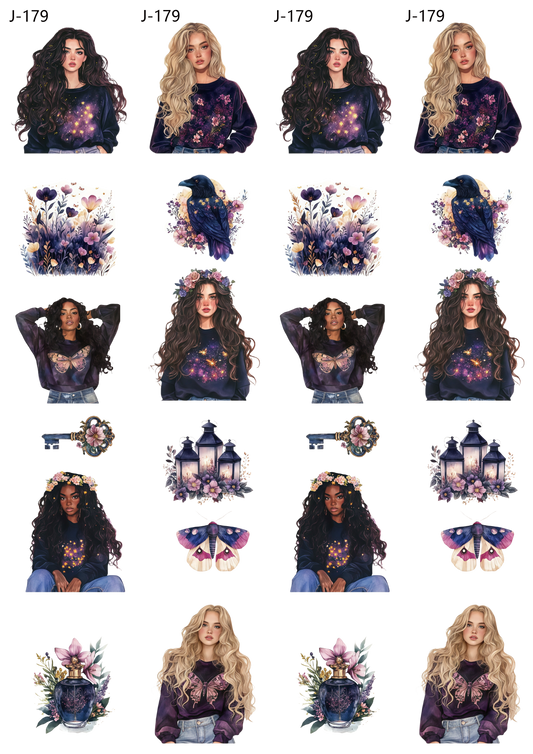 A179 embossed sticker