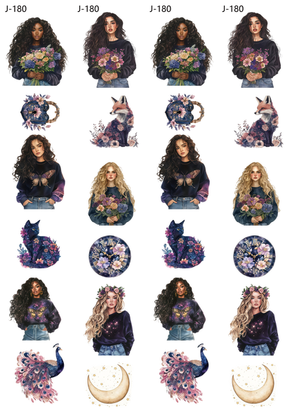 A180 embossed sticker