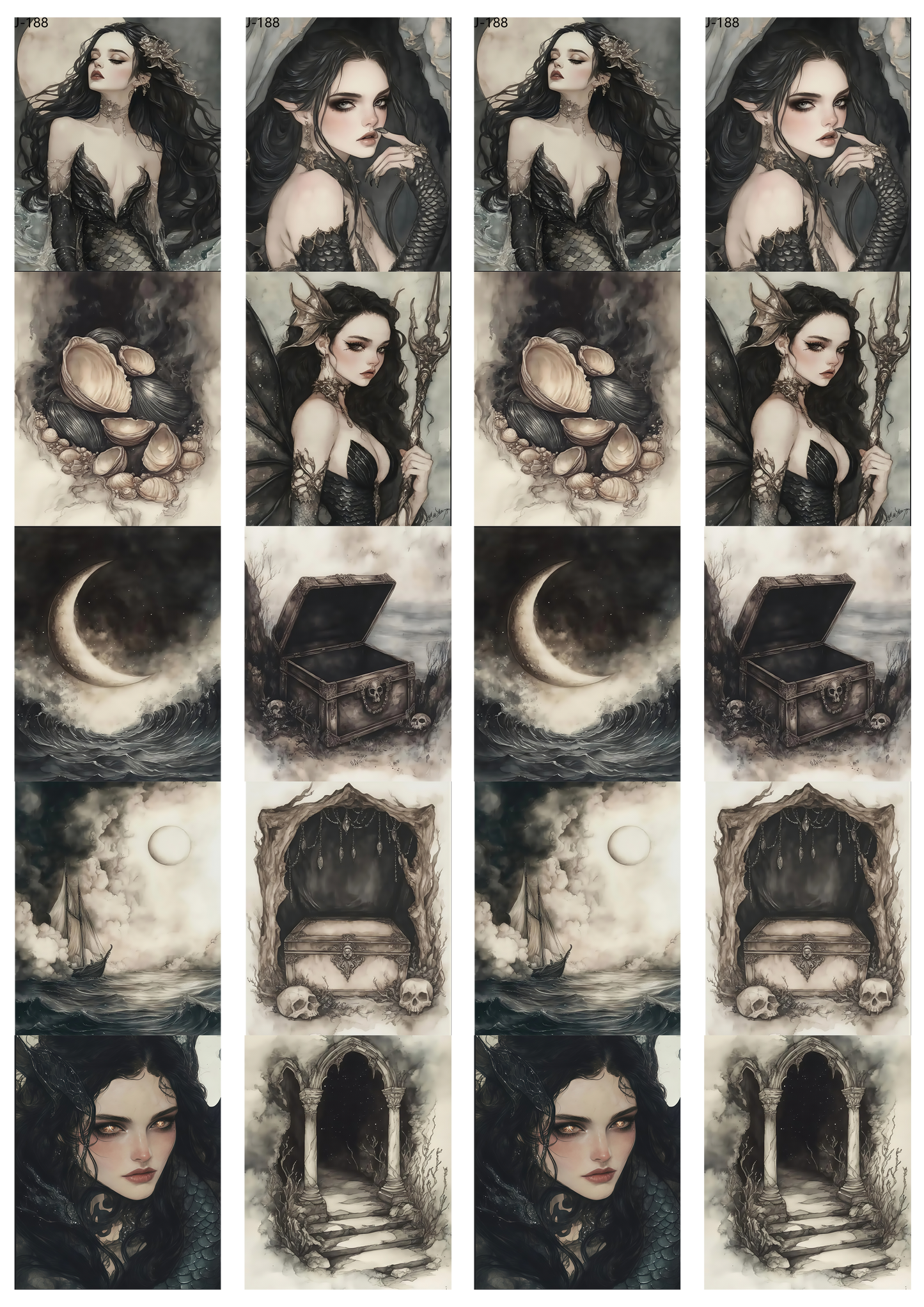 A188 embossed sticker