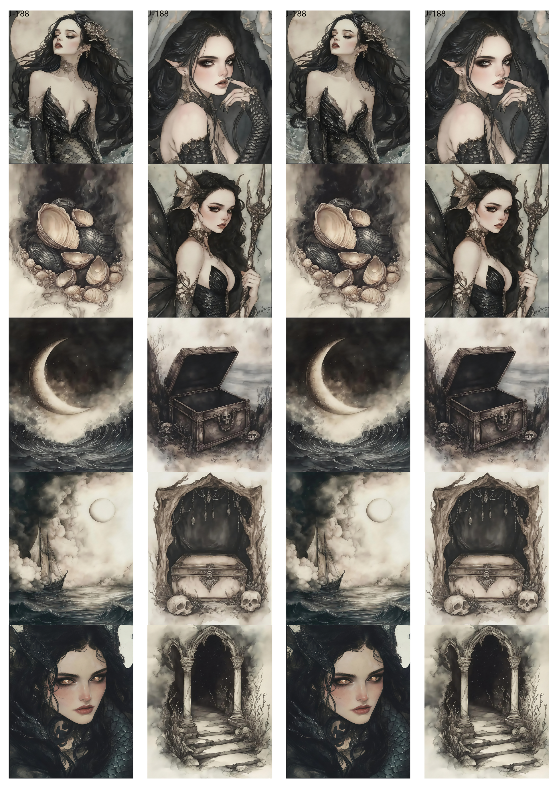 A188 embossed sticker