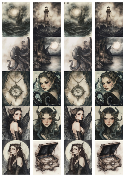 A189 embossed sticker