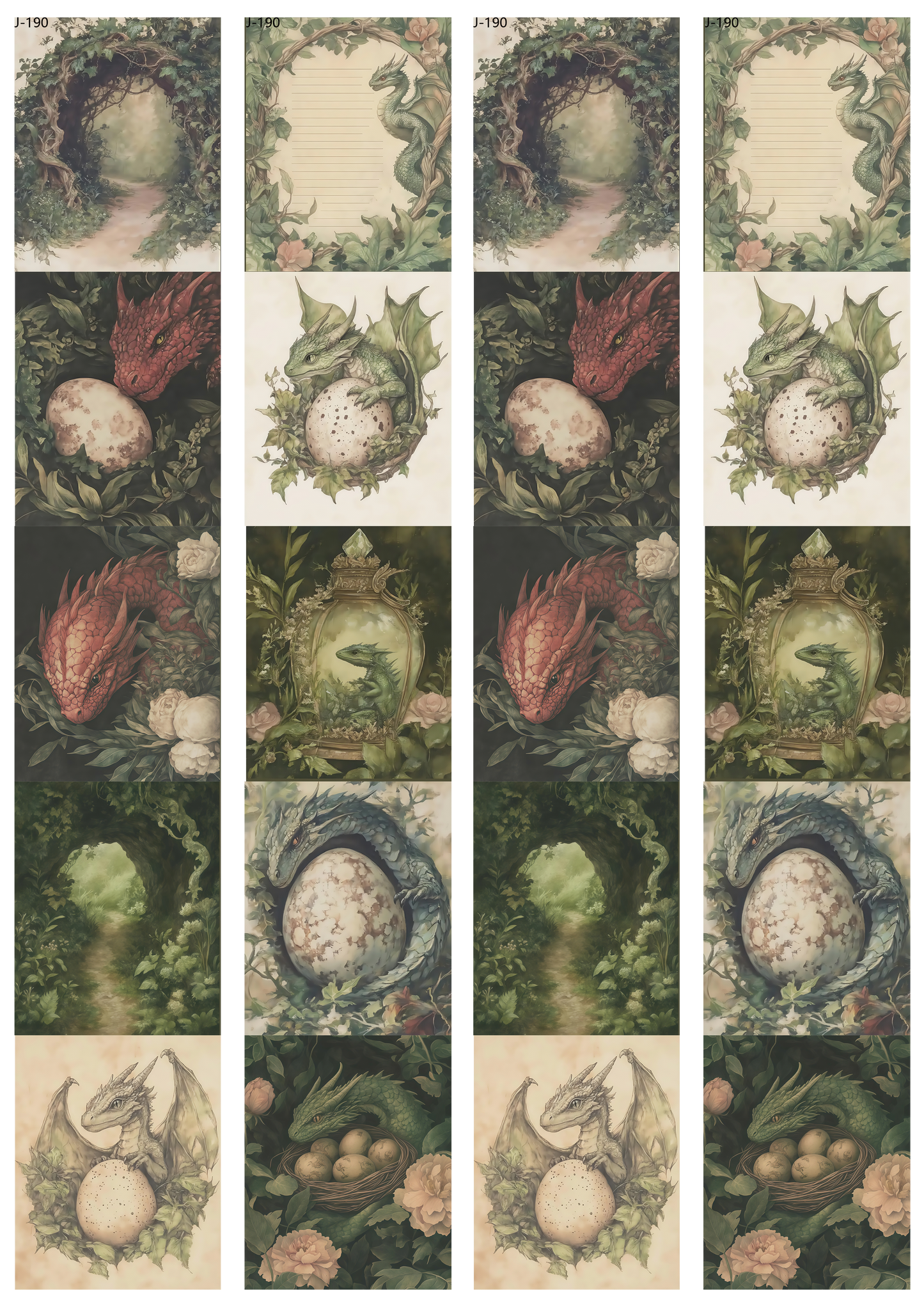 A190 embossed sticker