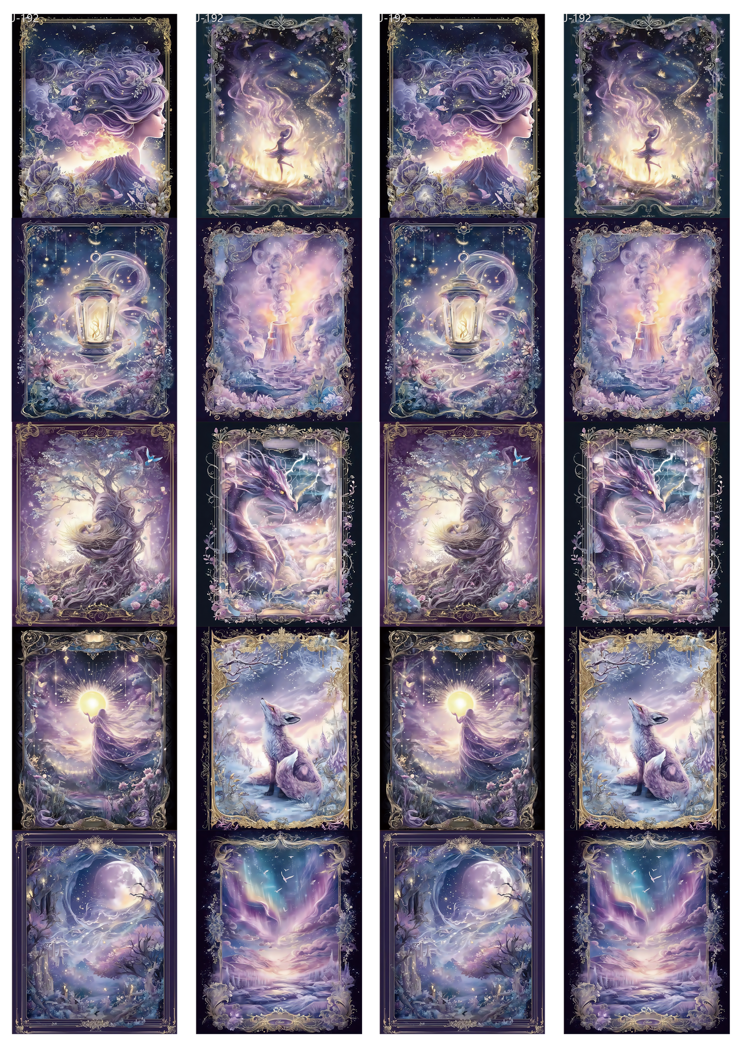 A192 embossed sticker