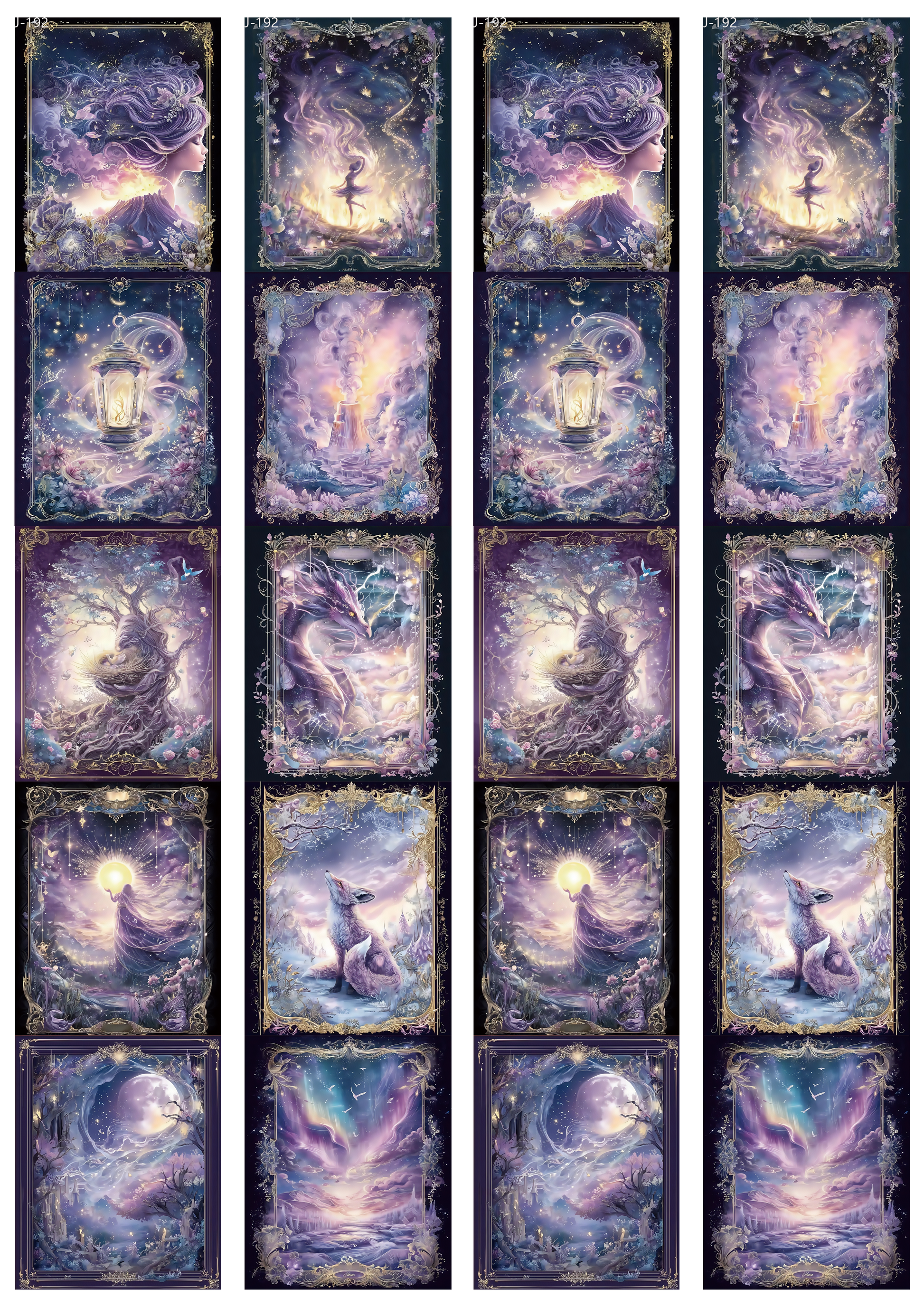 A192 embossed sticker