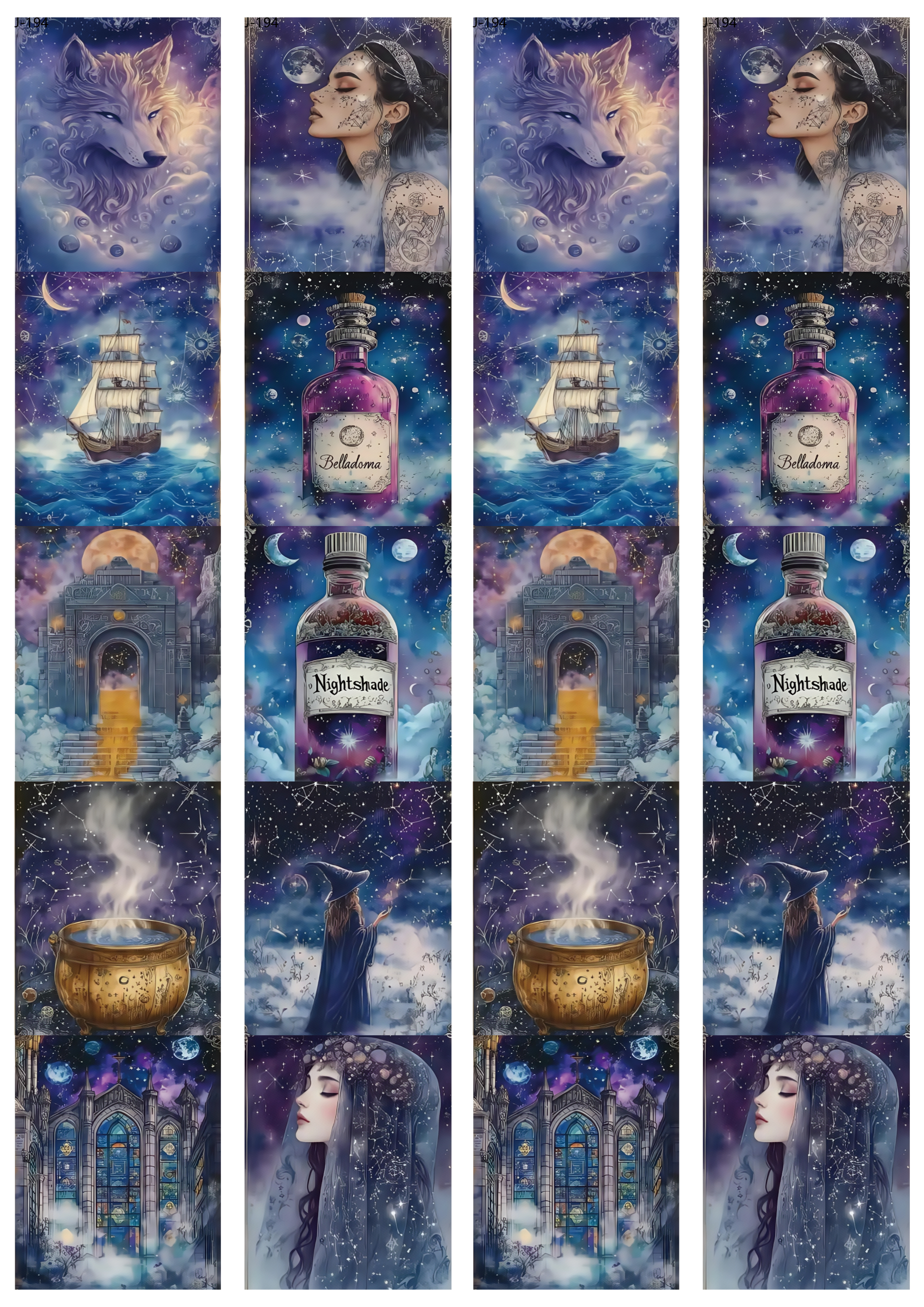 A194 embossed sticker