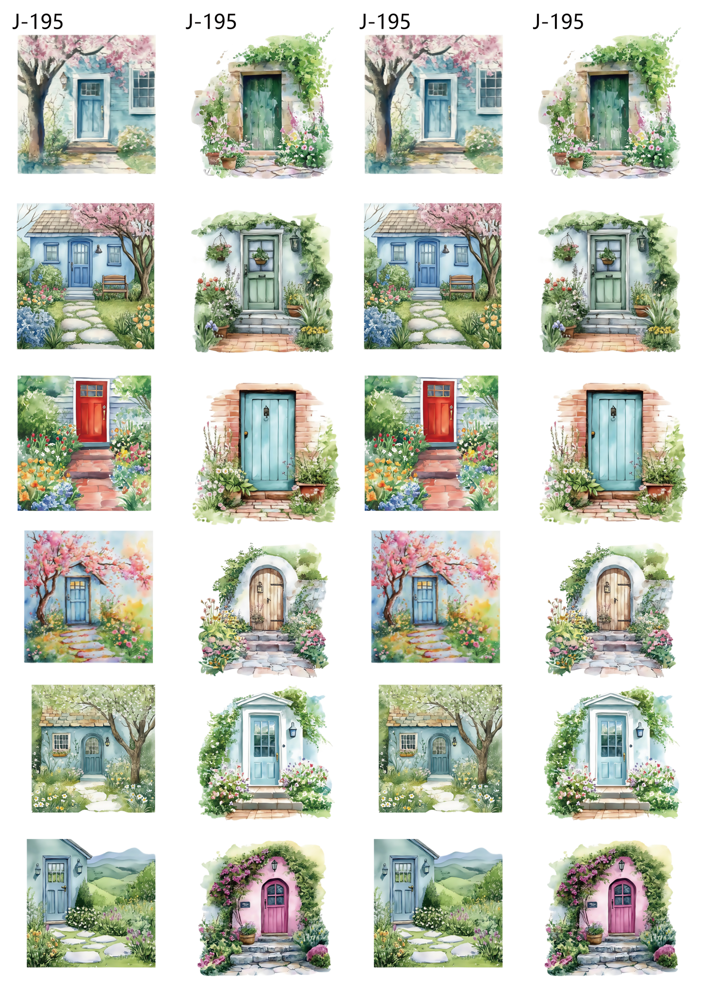 A195 embossed sticker