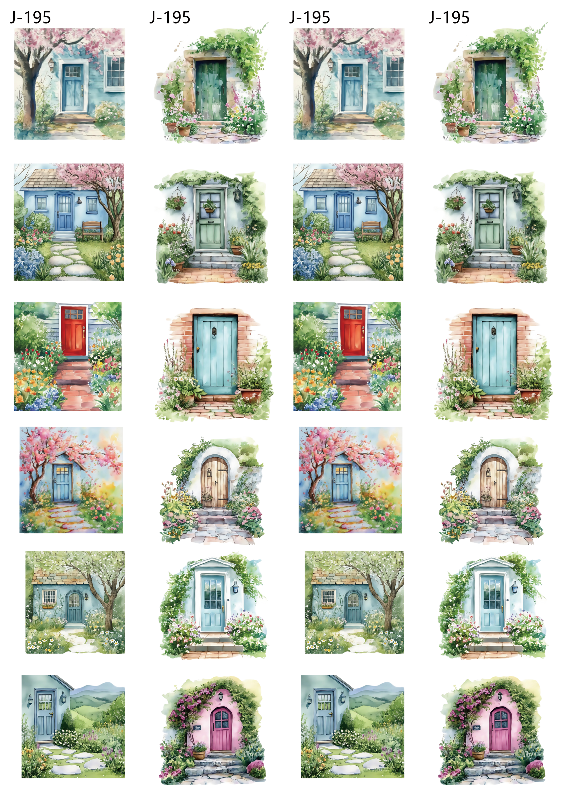 A195 embossed sticker