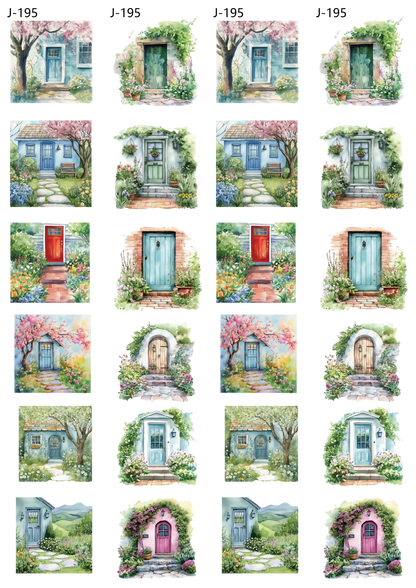 A195 embossed sticker