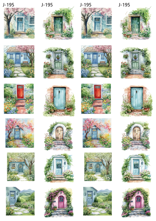 A195 embossed sticker