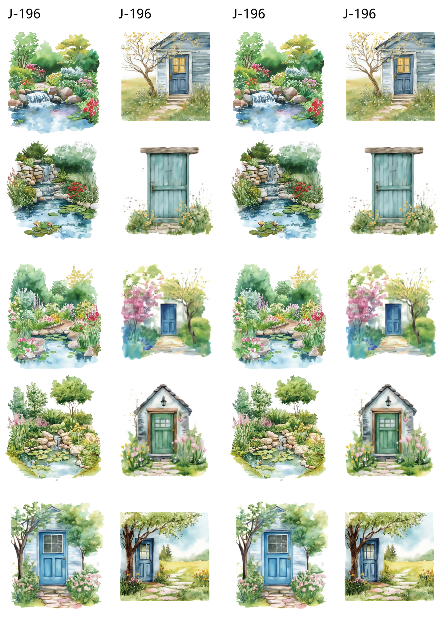 A196 embossed sticker