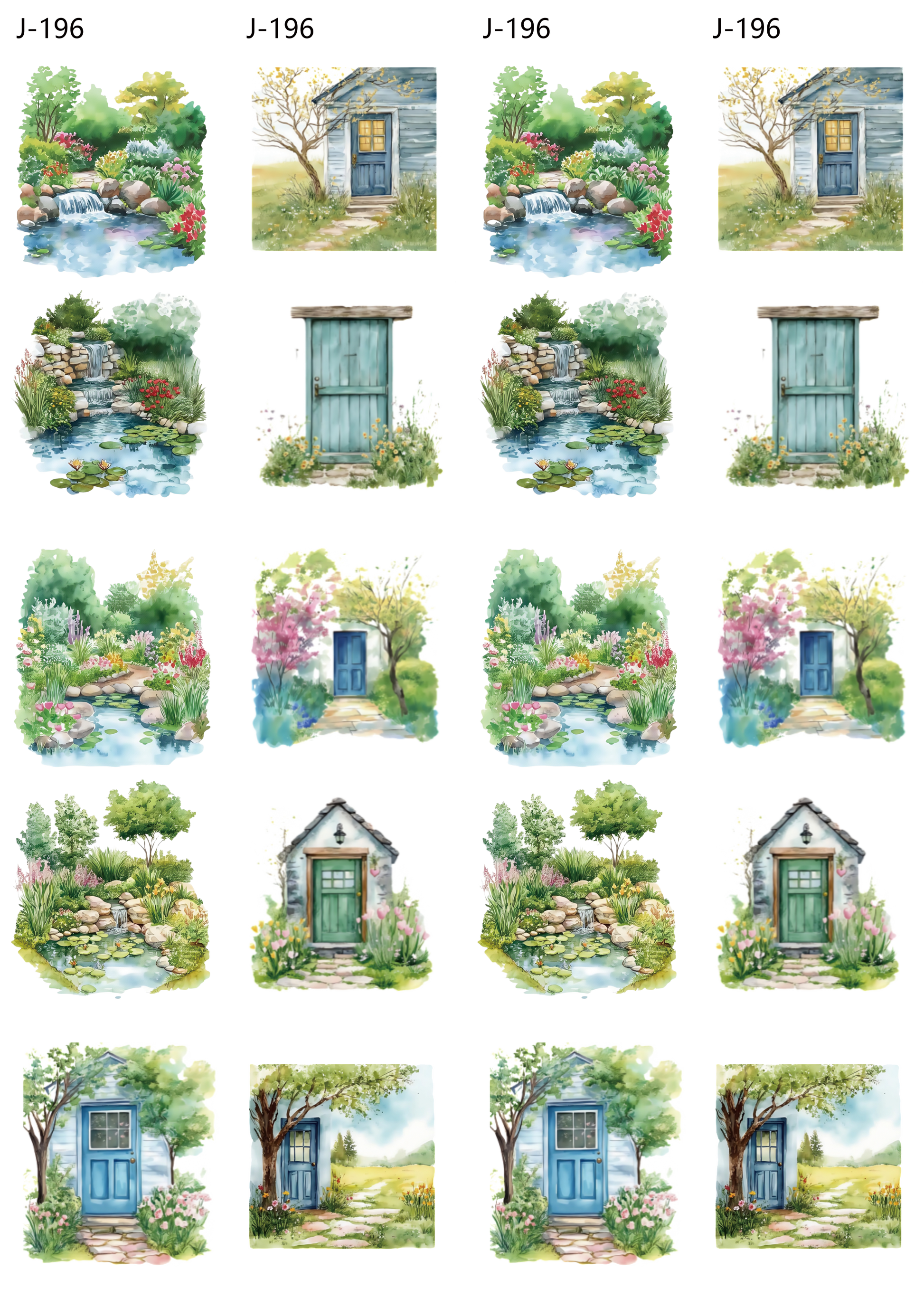 A196 embossed sticker