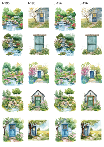 A196 embossed sticker