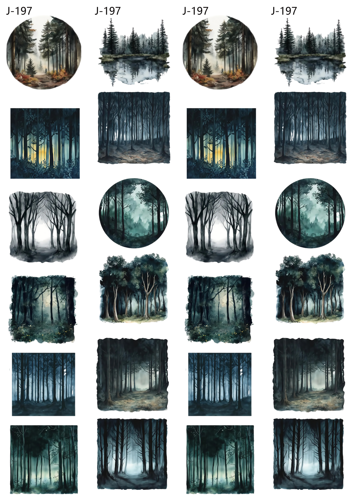 A197 embossed sticker