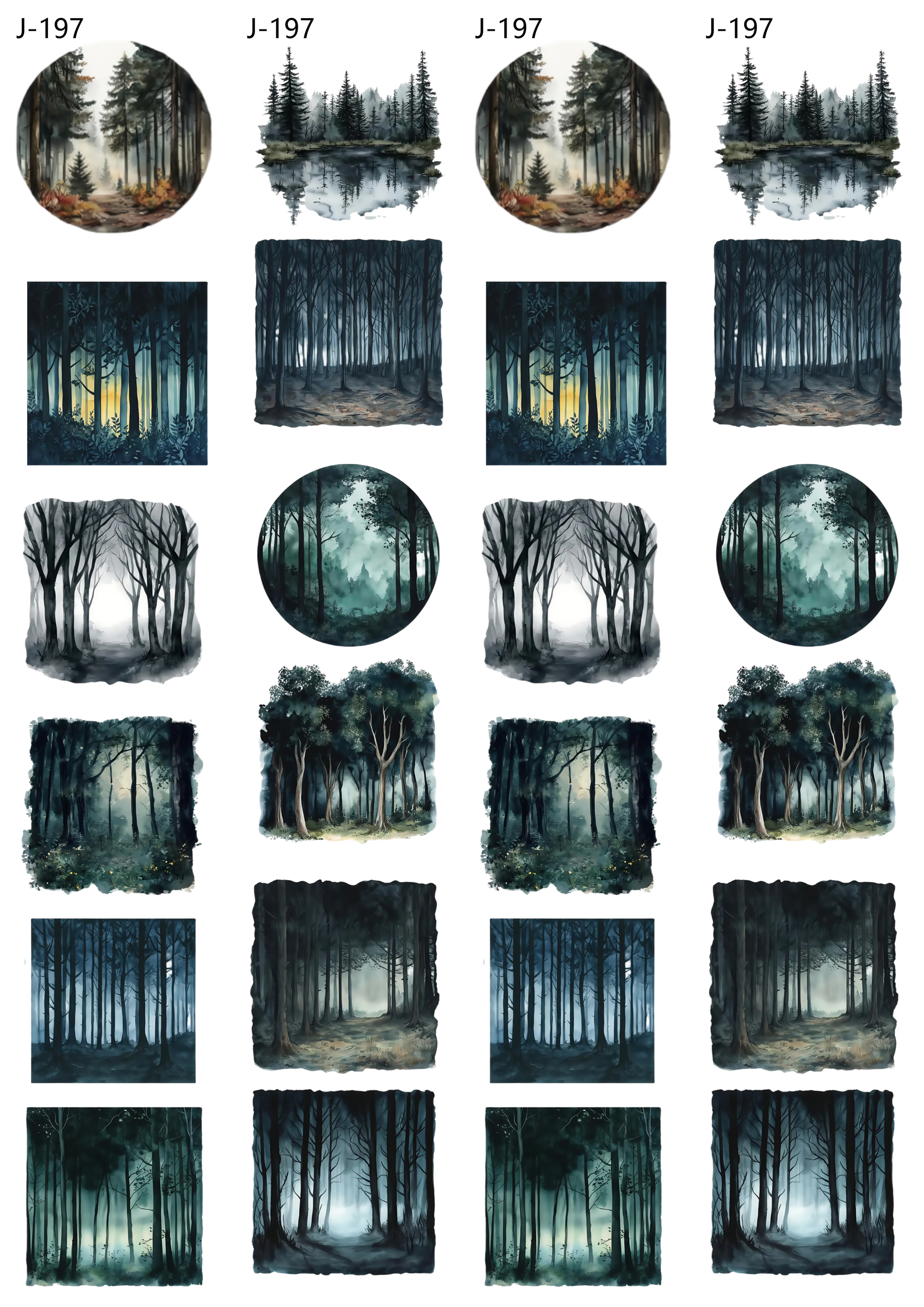 A197 embossed sticker