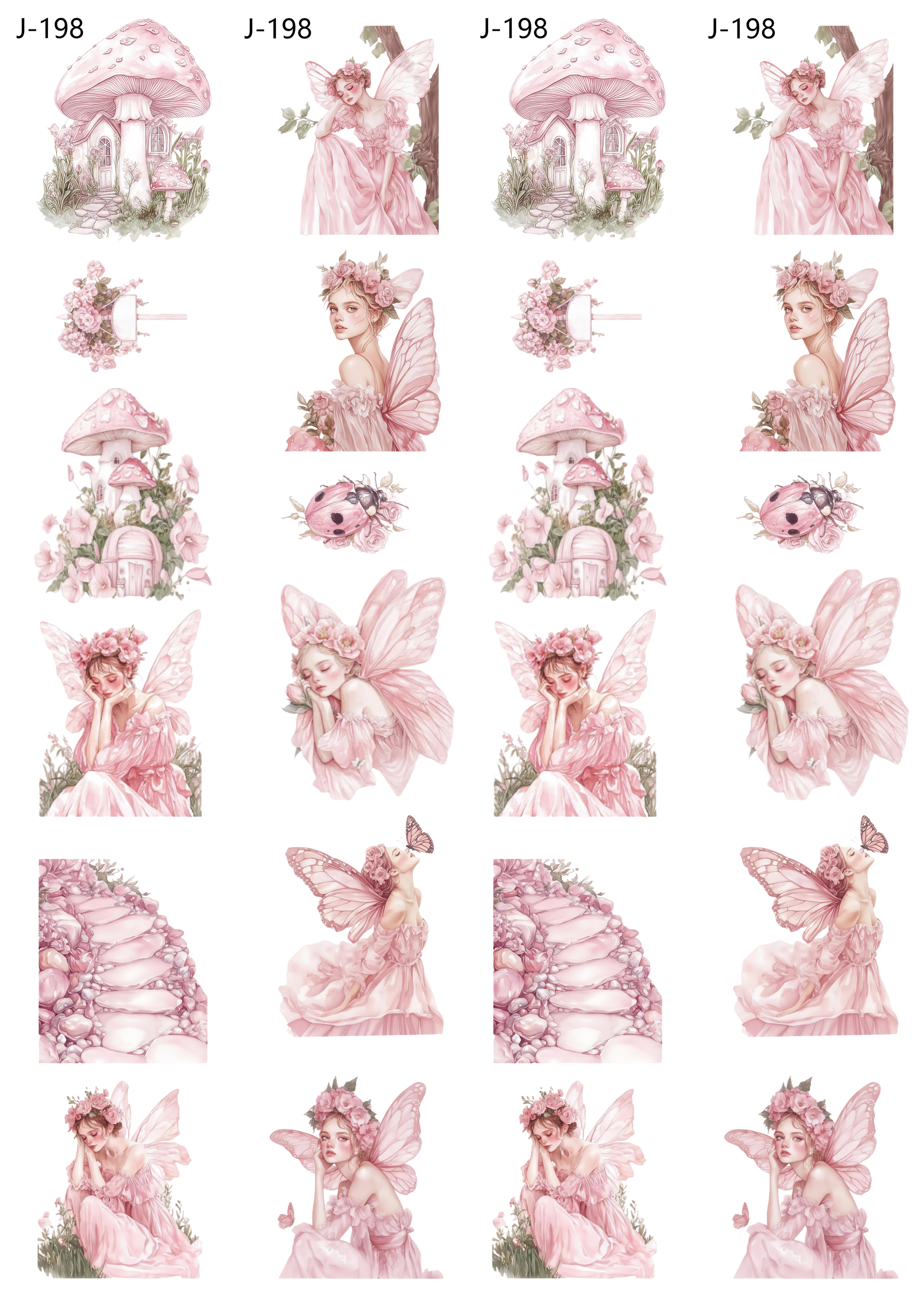 A198 embossed sticker