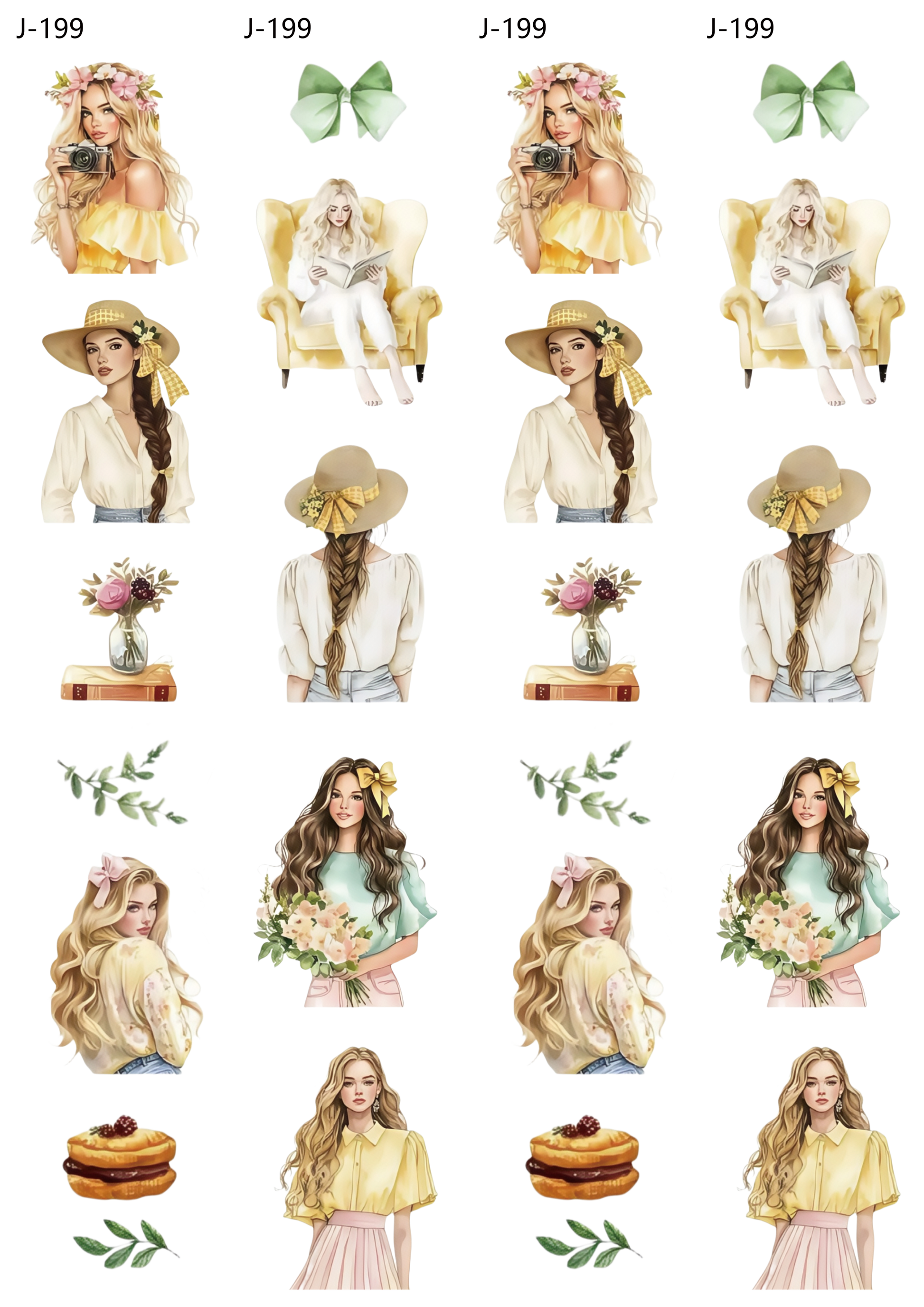 A199 embossed sticker