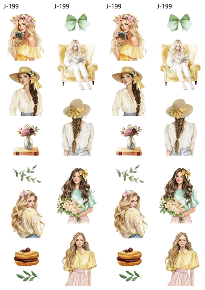 A199 embossed sticker