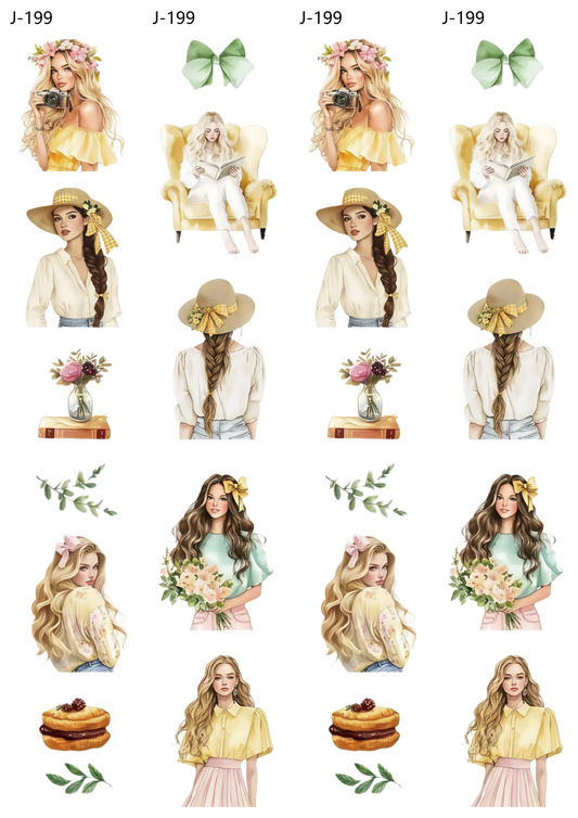 A199 embossed sticker