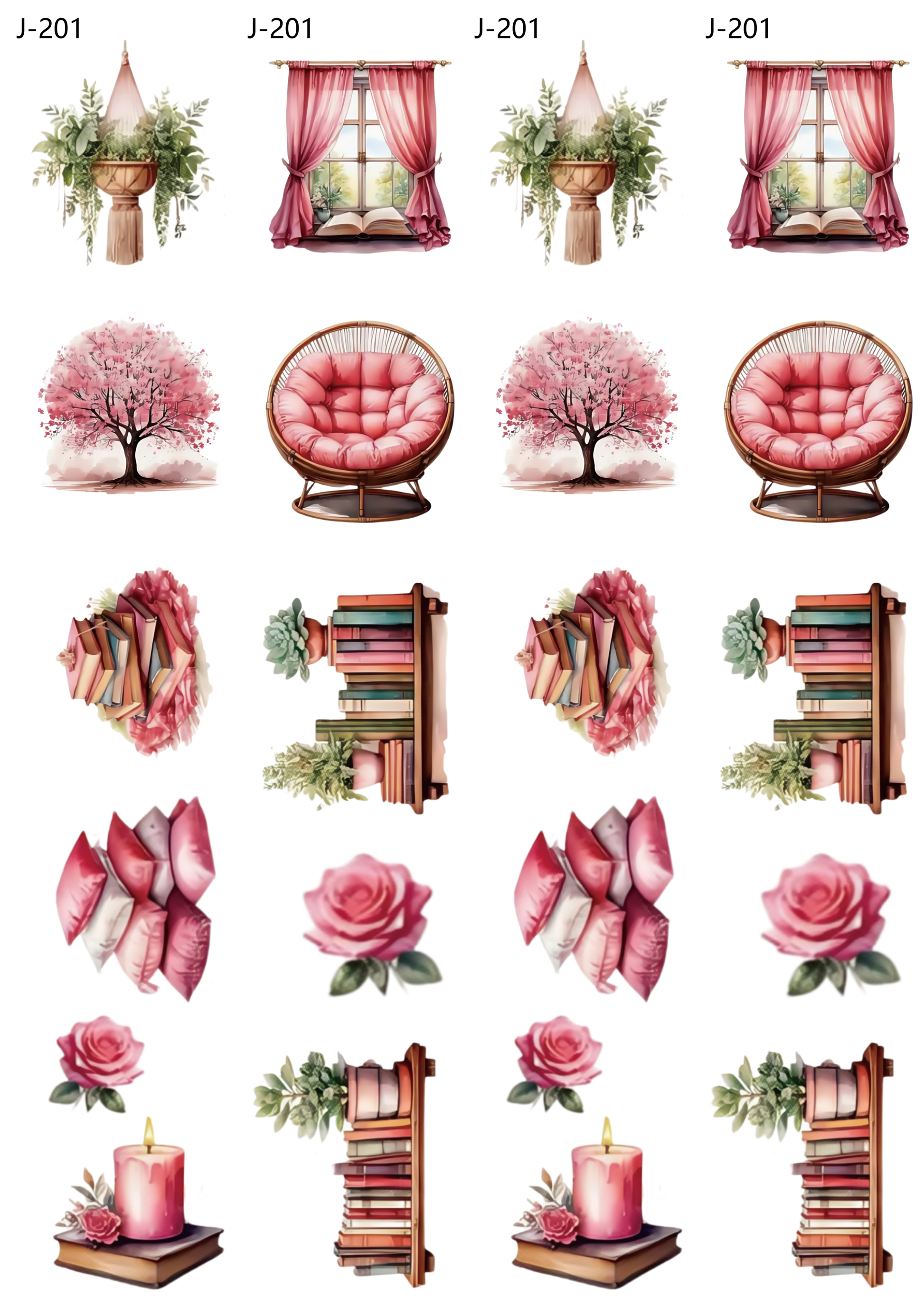 A201 embossed sticker