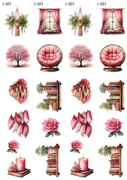 A201 embossed sticker