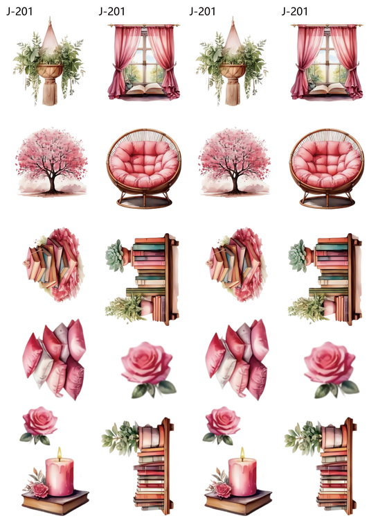 A201 embossed sticker