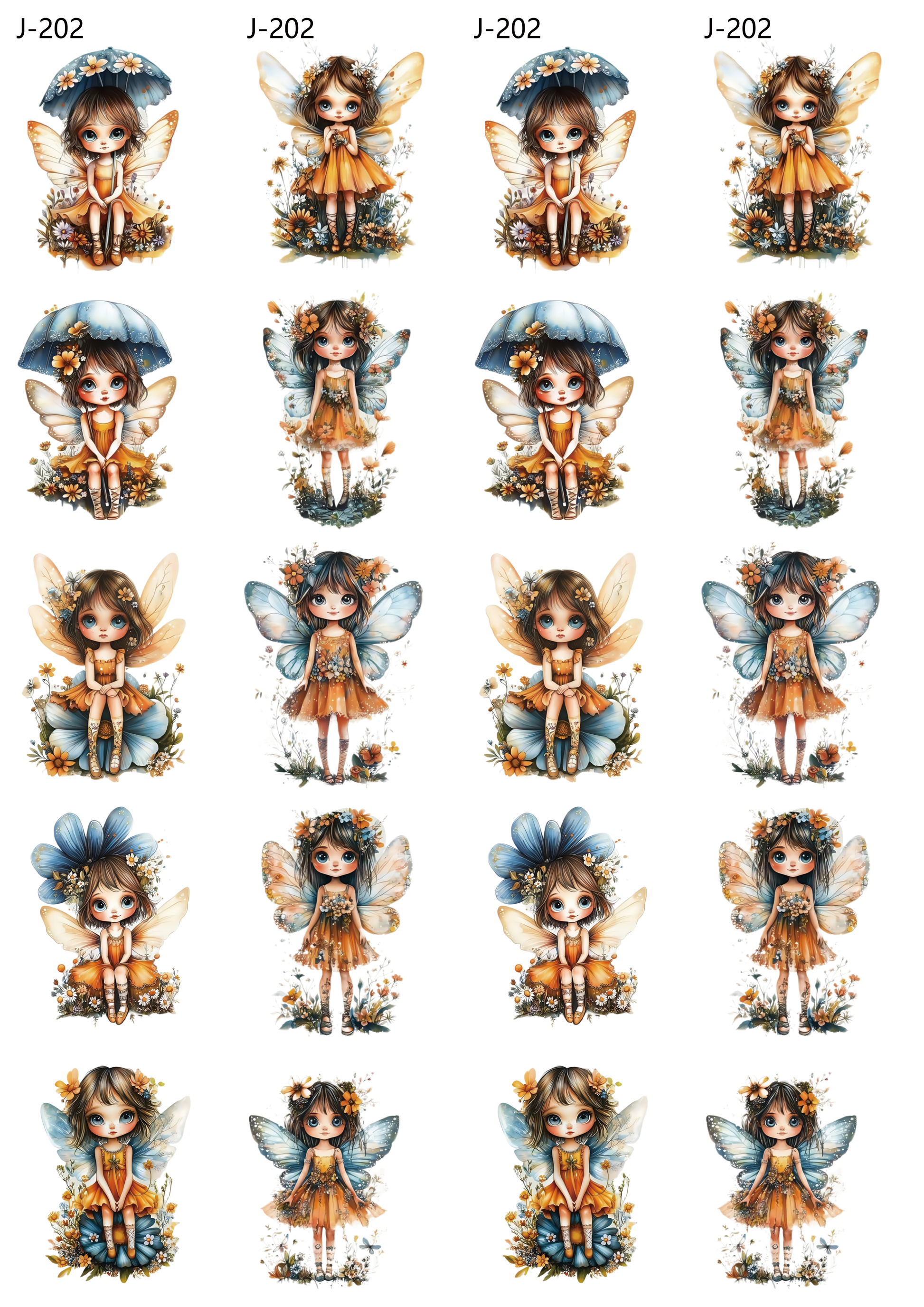 A202 embossed sticker