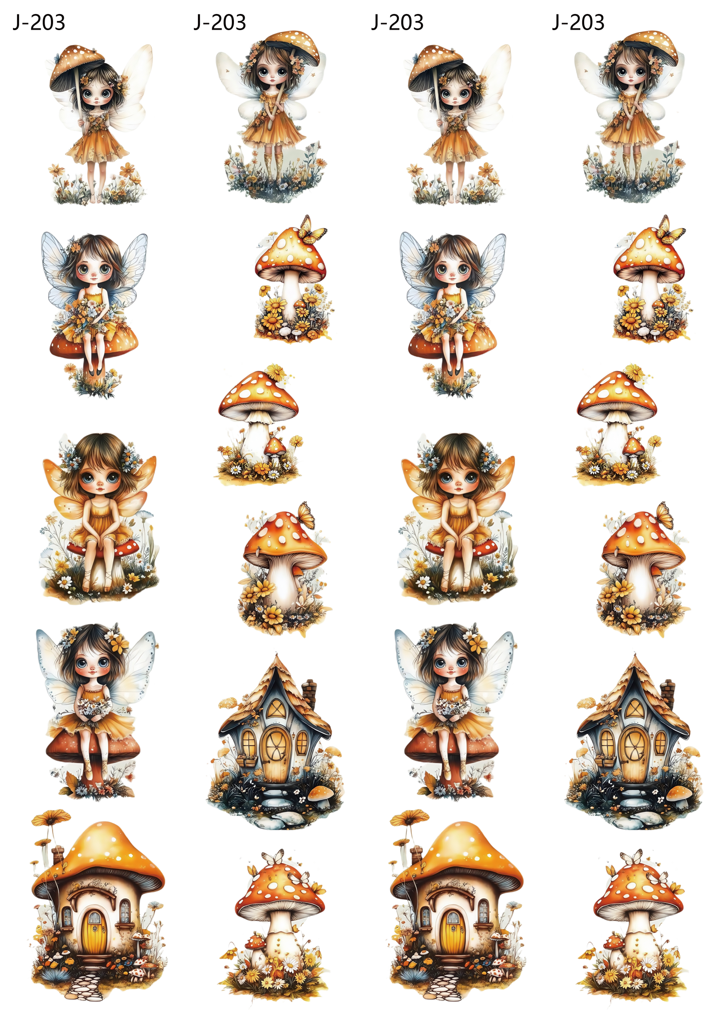 A203 embossed sticker