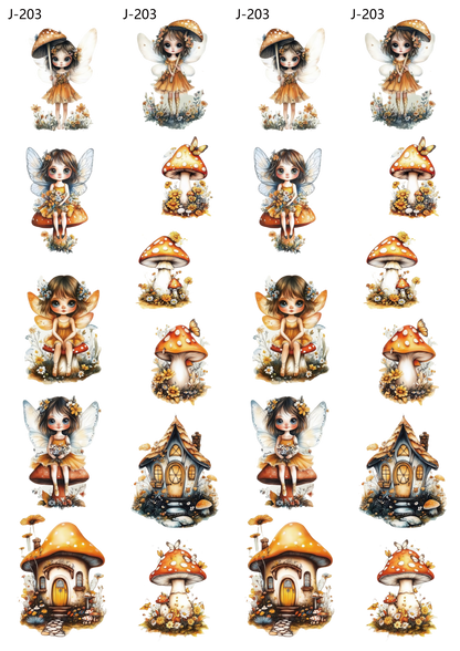 A203 embossed sticker