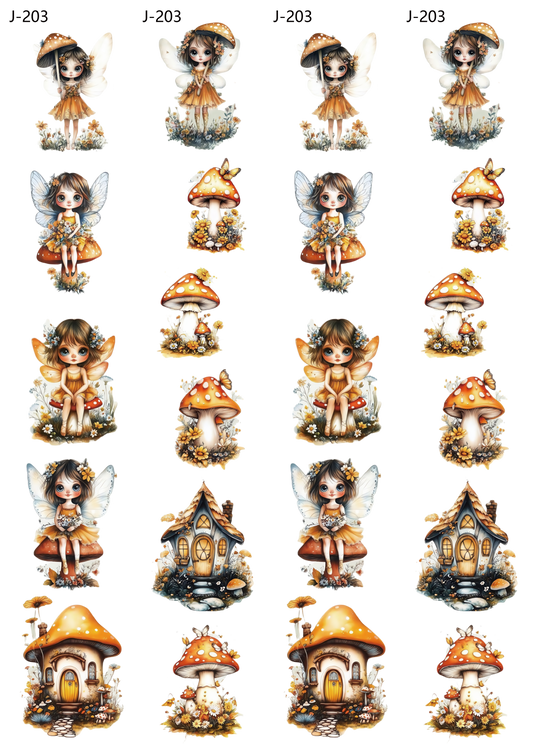 A203 embossed sticker