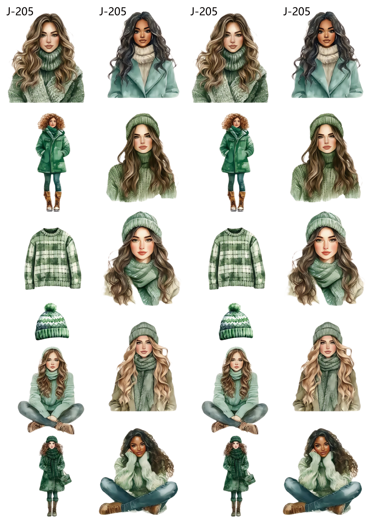 A205 embossed sticker