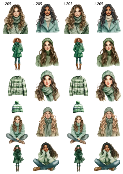 A205 embossed sticker