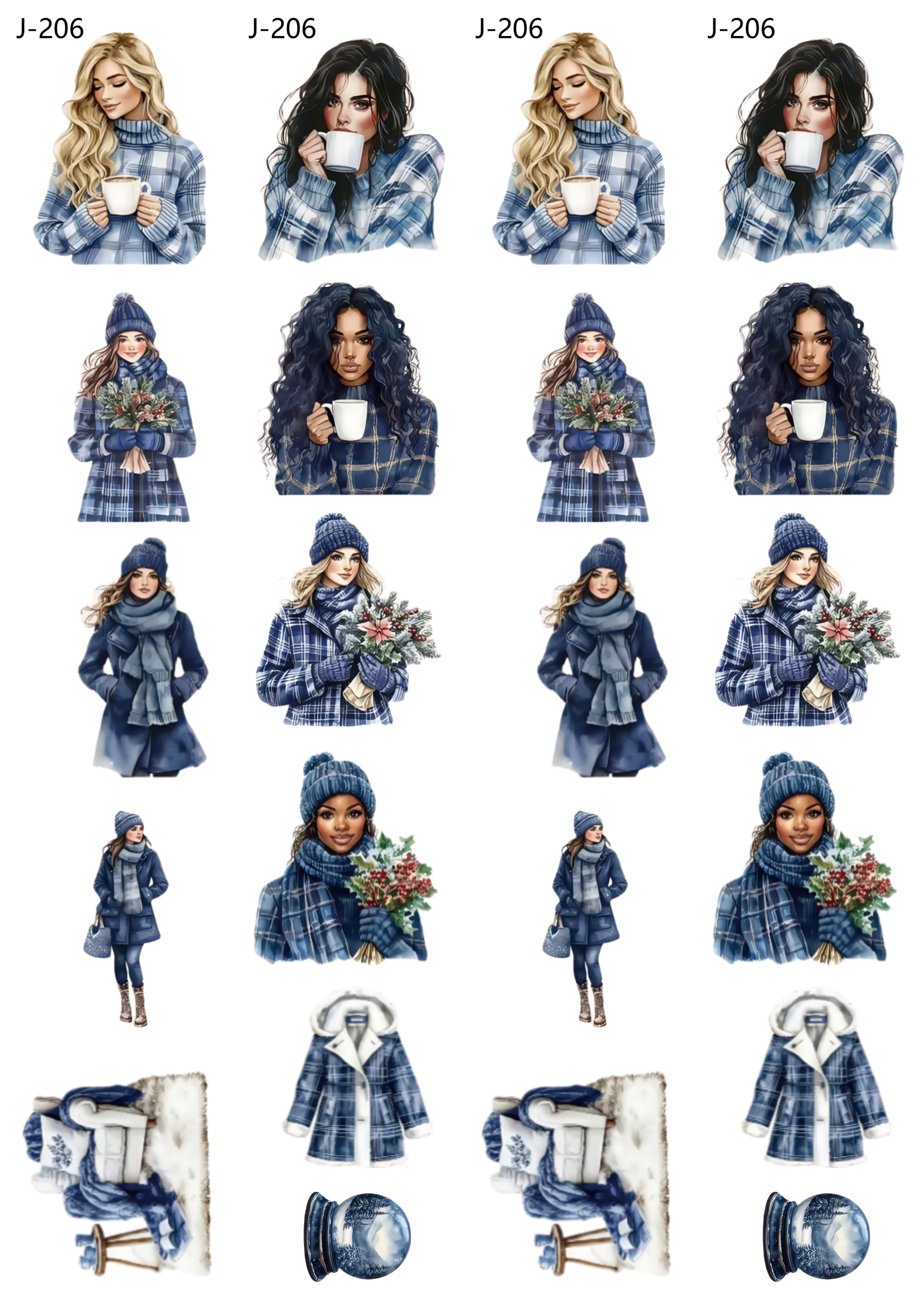 A206 embossed sticker