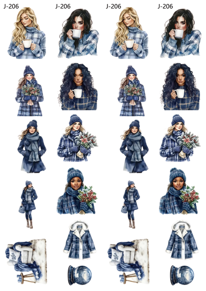 A206 embossed sticker