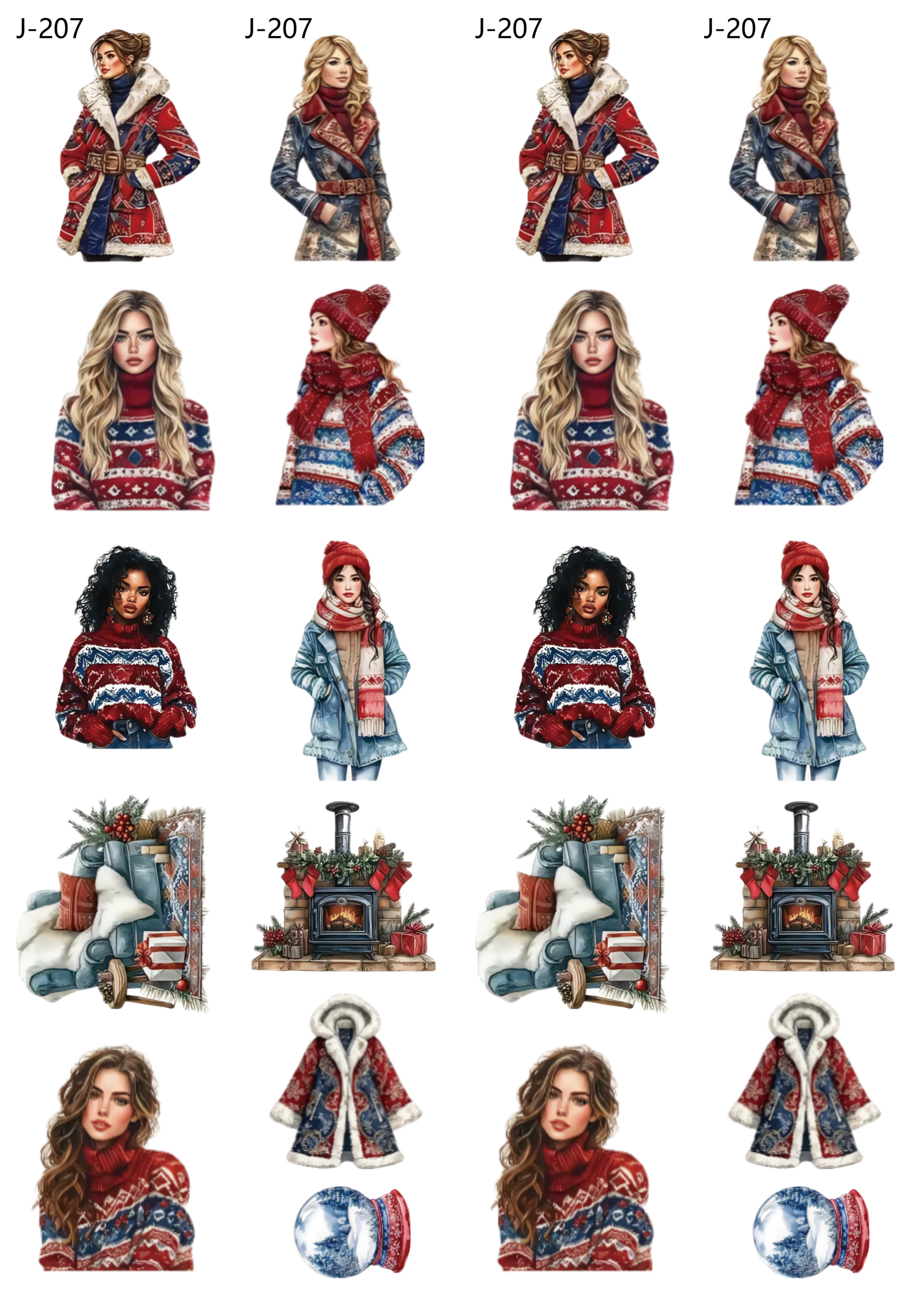 A207 embossed sticker