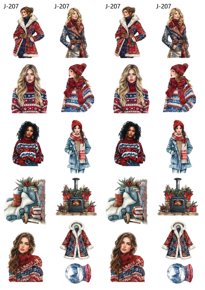 A207 embossed sticker