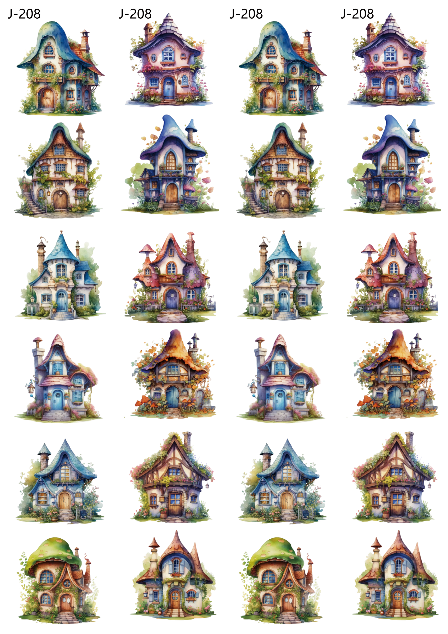 A208 embossed sticker