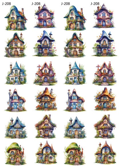 A208 embossed sticker